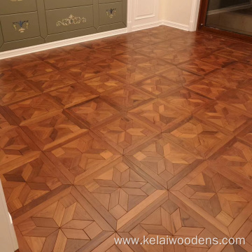 black walnut engineered parquet design wooden flooring